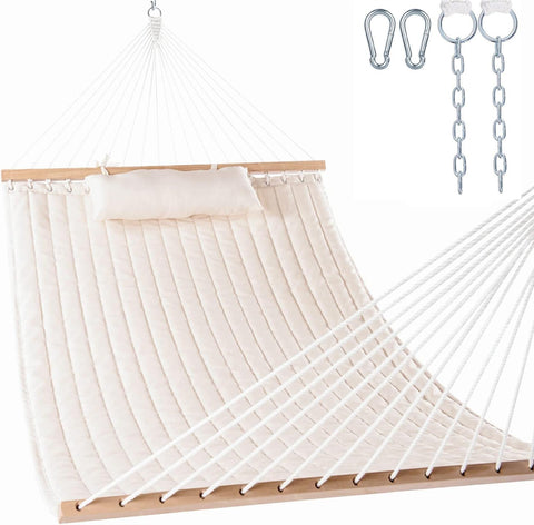 Lazy Daze Hammocks vista frontal en patio mostrando amplitud y confort