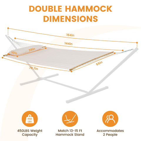 Lazy Daze Hammocks detalle del acolchado doble que aporta confort