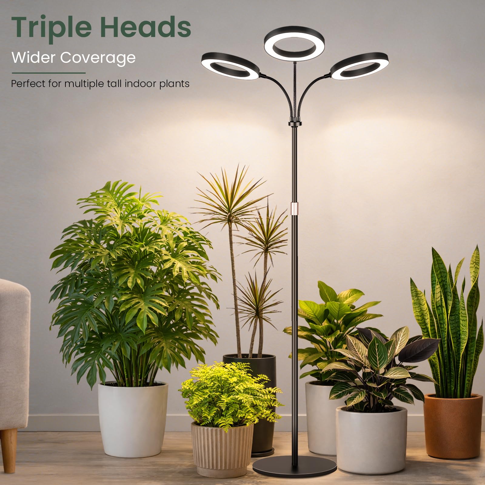 LBW detalle de 240 LEDs que ofrece espectro completo y potencia