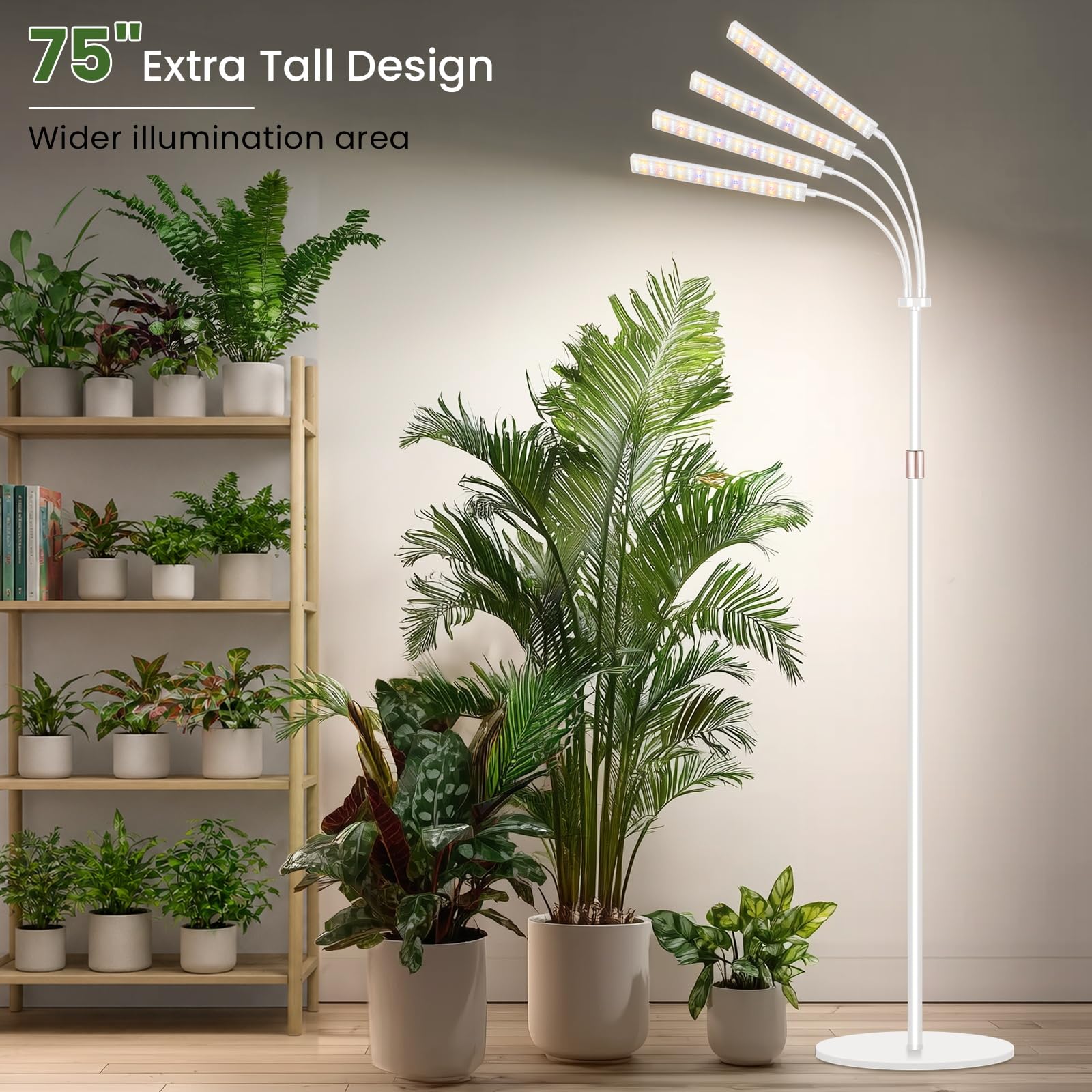 LBW close-up de LEDs espectro completo mostrando variedad de longitudes de onda