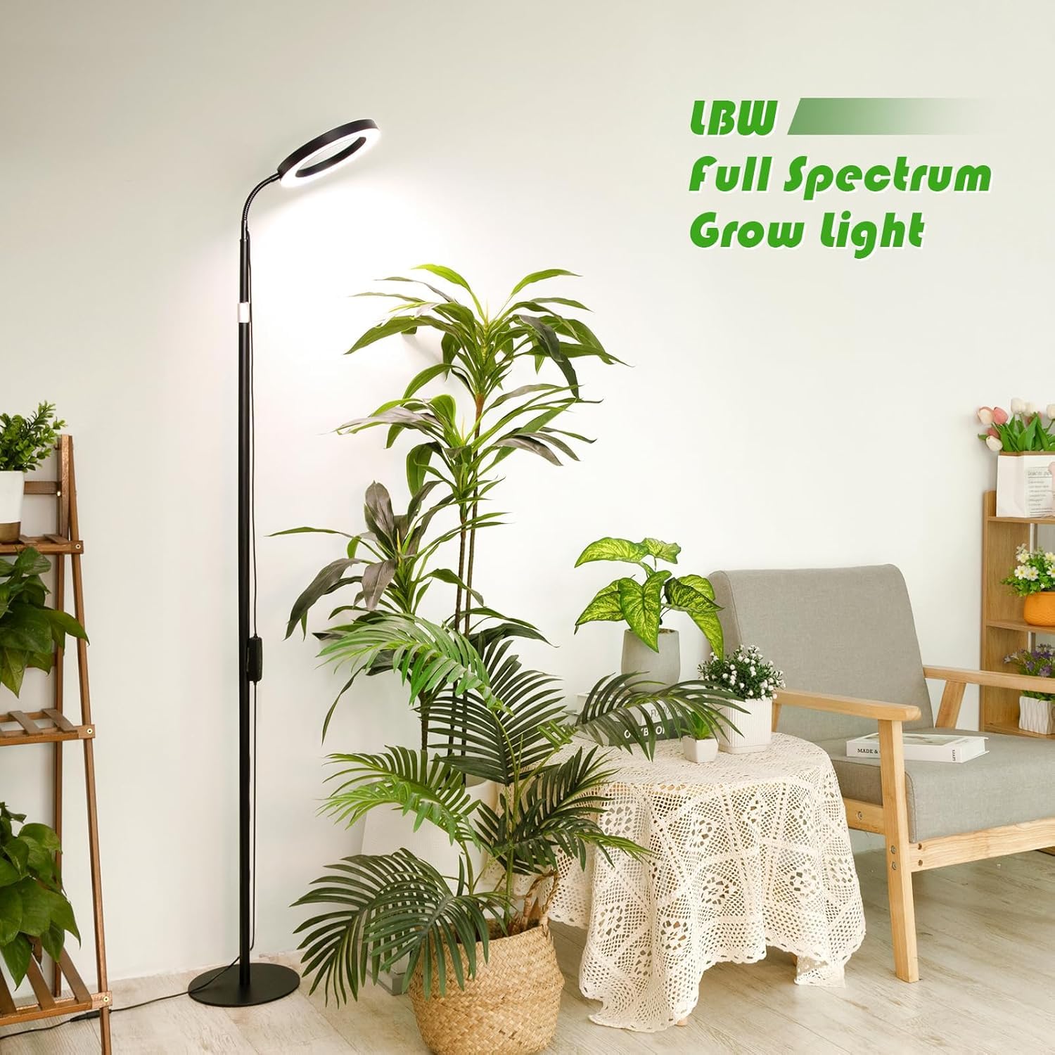 LBW detalle de 108 LEDs full spectrum que mejora crecimiento