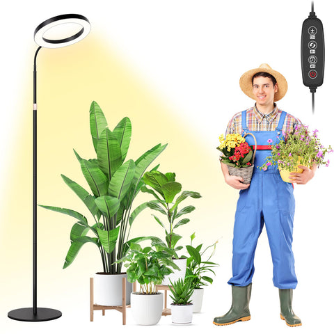 LBW lámpara de cultivo frontal mostrando panel y diseño estable