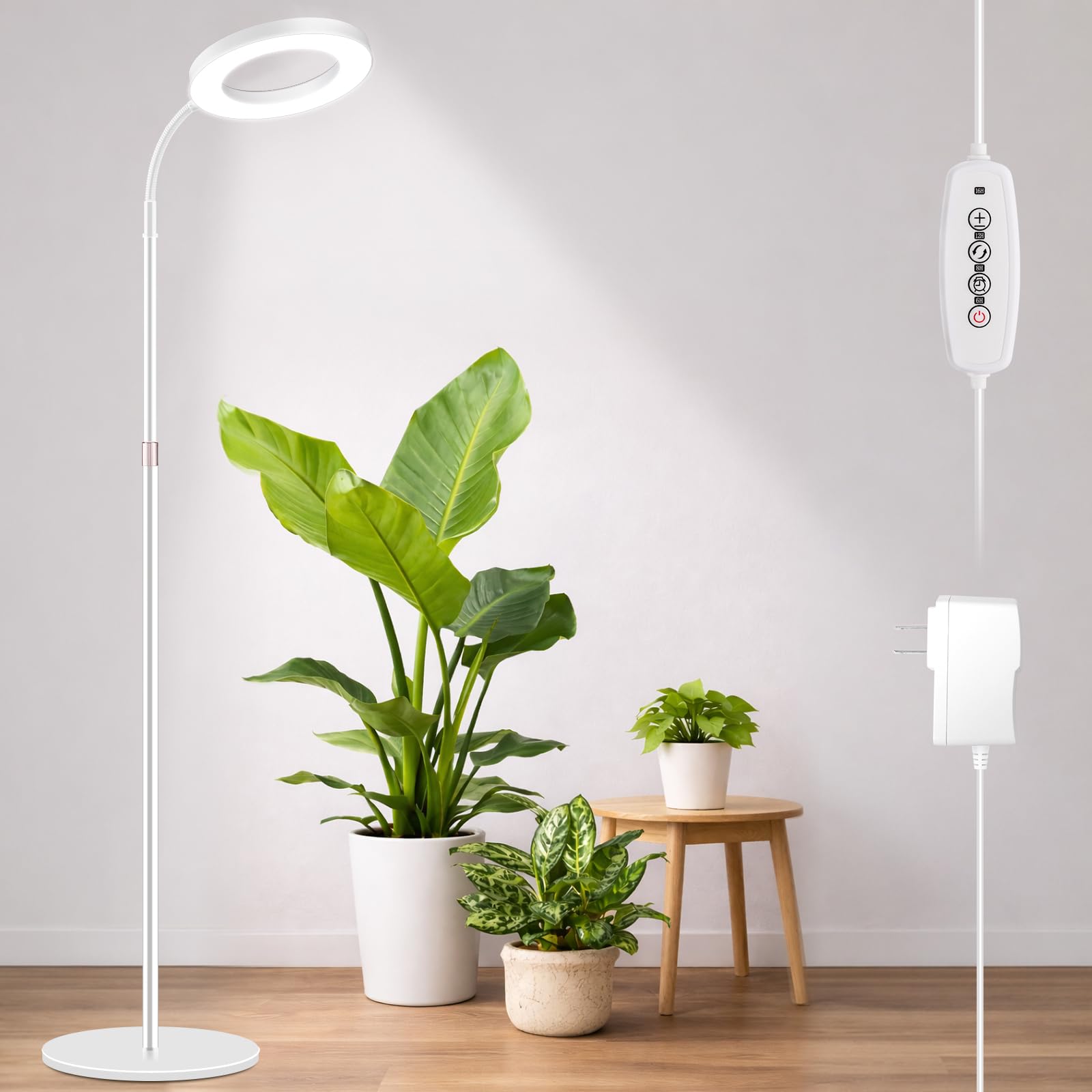 LBW lámpara de cultivo vista frontal con gran cobertura para plantas