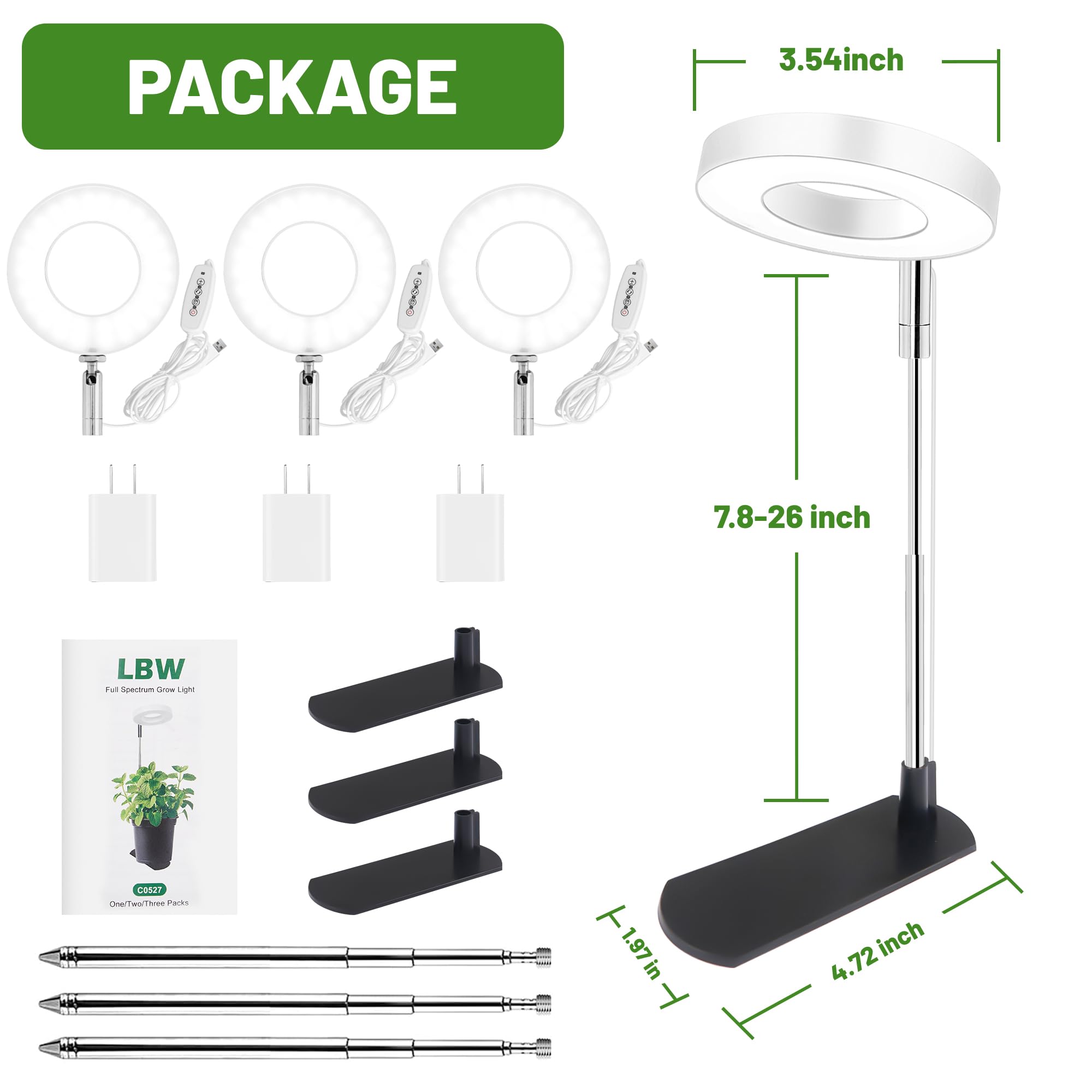 LBW ambiente doméstico en mesa de plantas con luz como decoración funcional