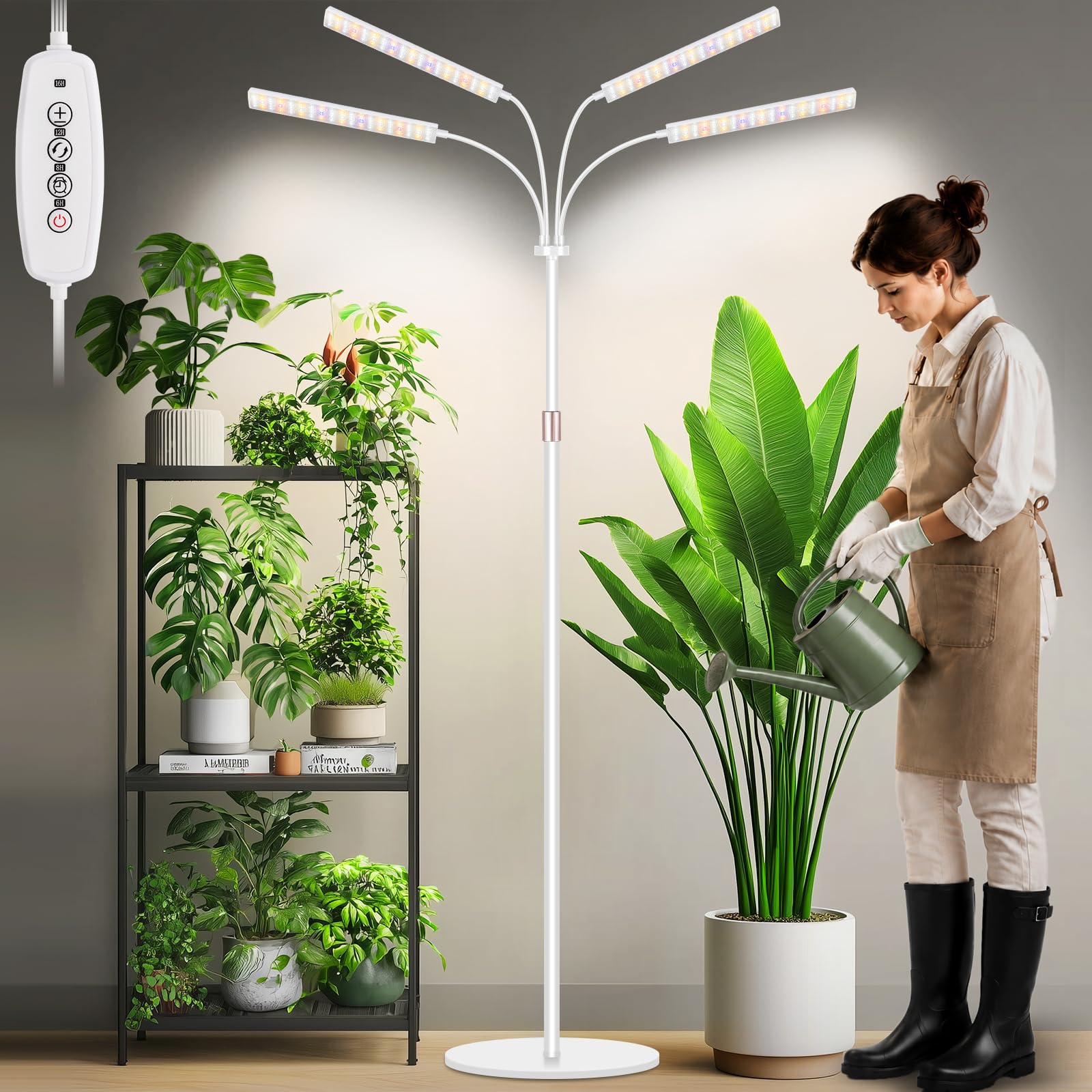 LBW vista frontal de la lámpara de crecimiento, ilumina plantas con eficacia