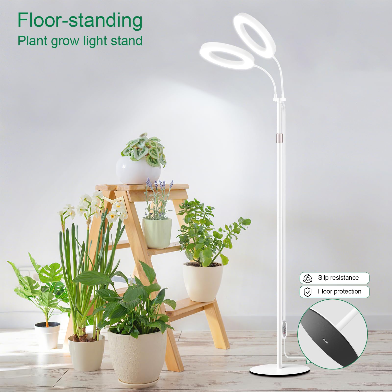 LBW tubo telescópico extendido hasta 68 pulgadas para plantas altas
