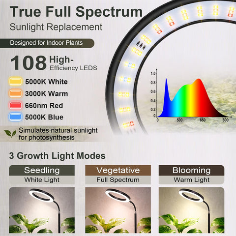 LBW soporte telescópico ajustado hasta 68" para plantas altas