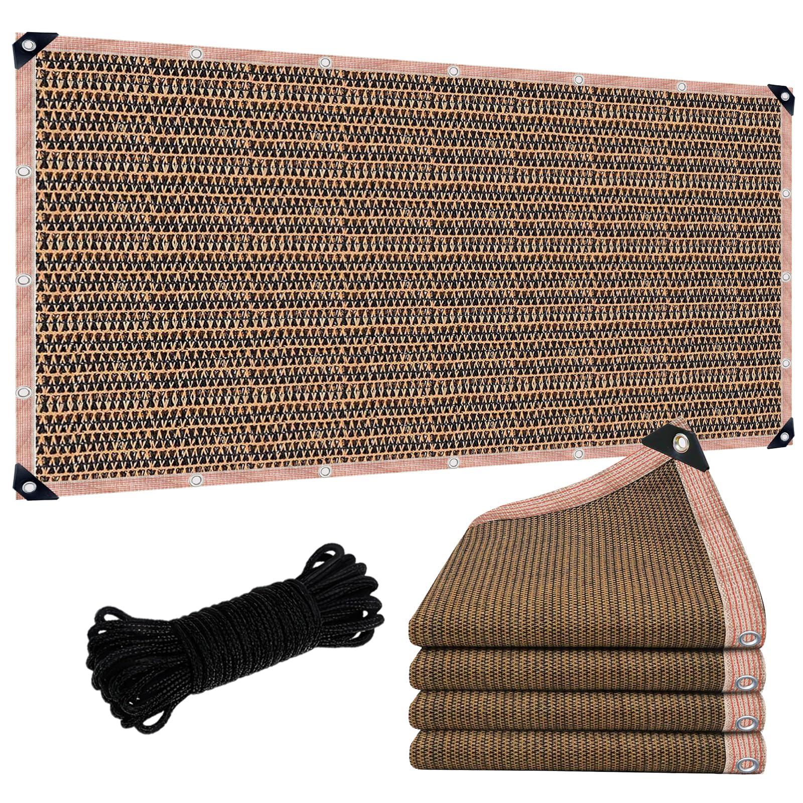 LCYFBE lona frontal 6x8 FT mostrando cobertura y sombra efectiva