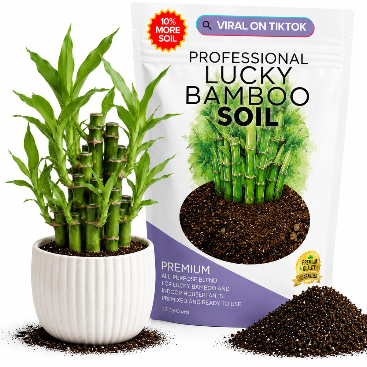 Leaves and Soul bolsa frontal mostrando marca y volumen, conveniencia de uso