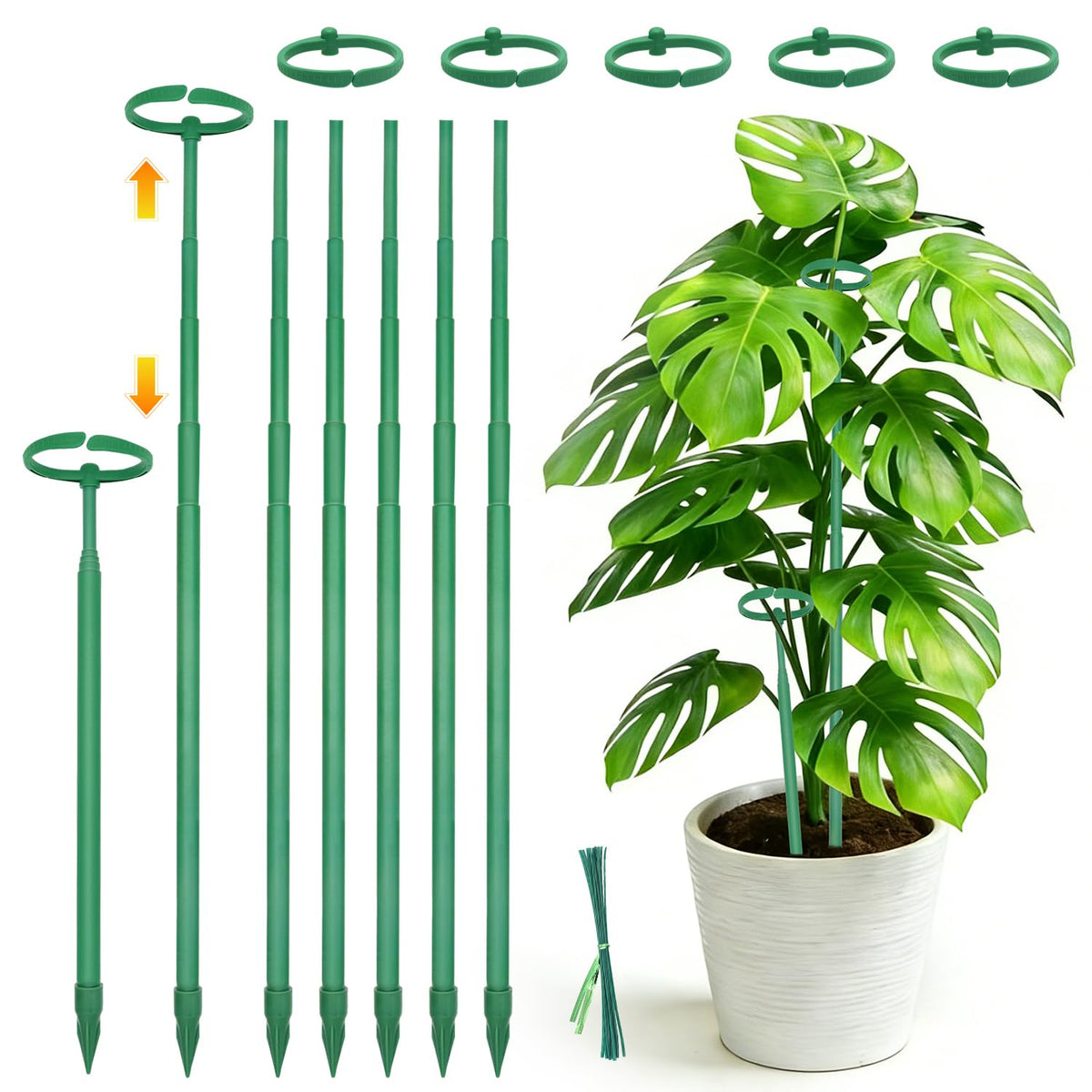 LECAMEBOR pack frontal de 7 estacas mostrando resistencia y versatilidad