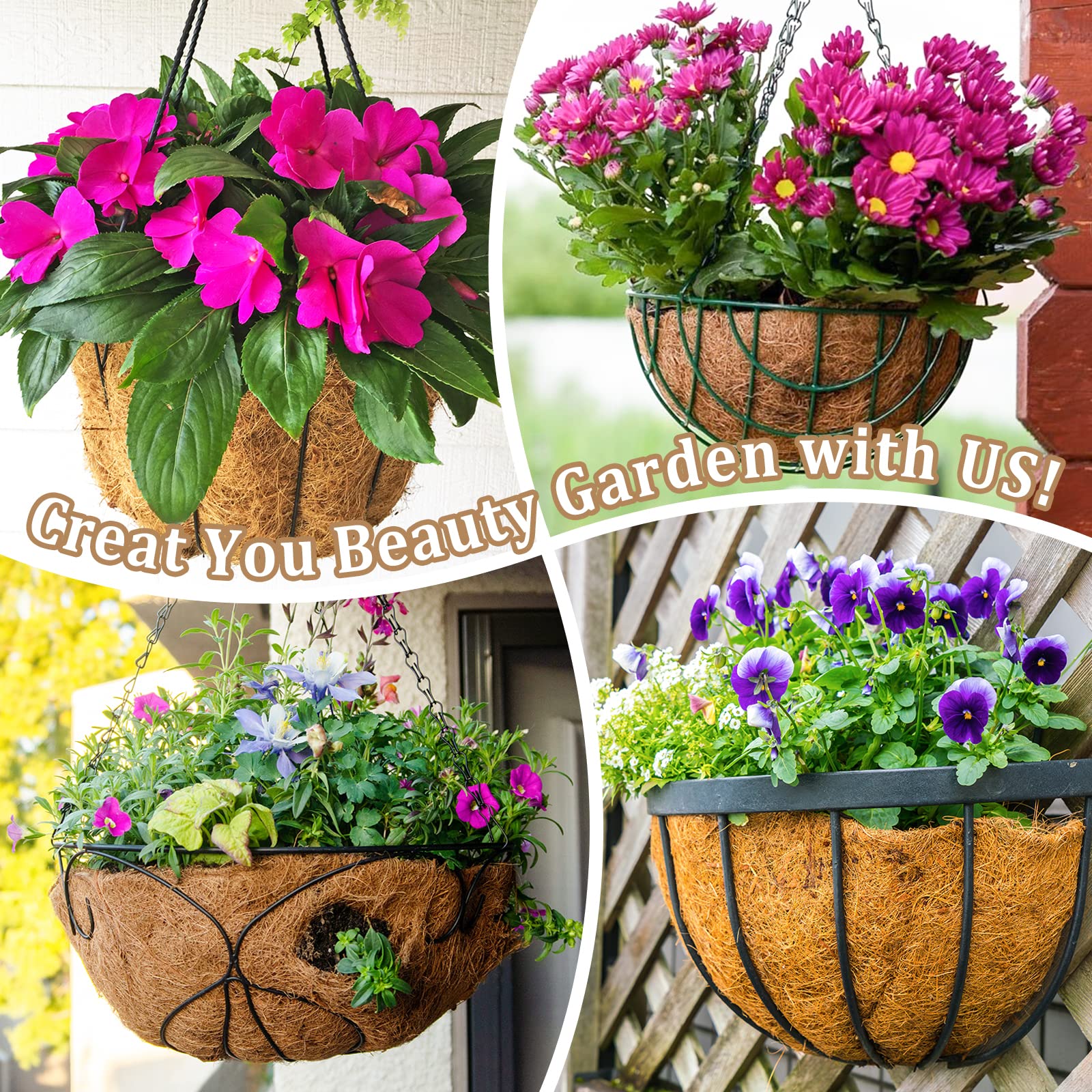 Legigo cesta en balcón con plantas mostrando aspecto decorativo