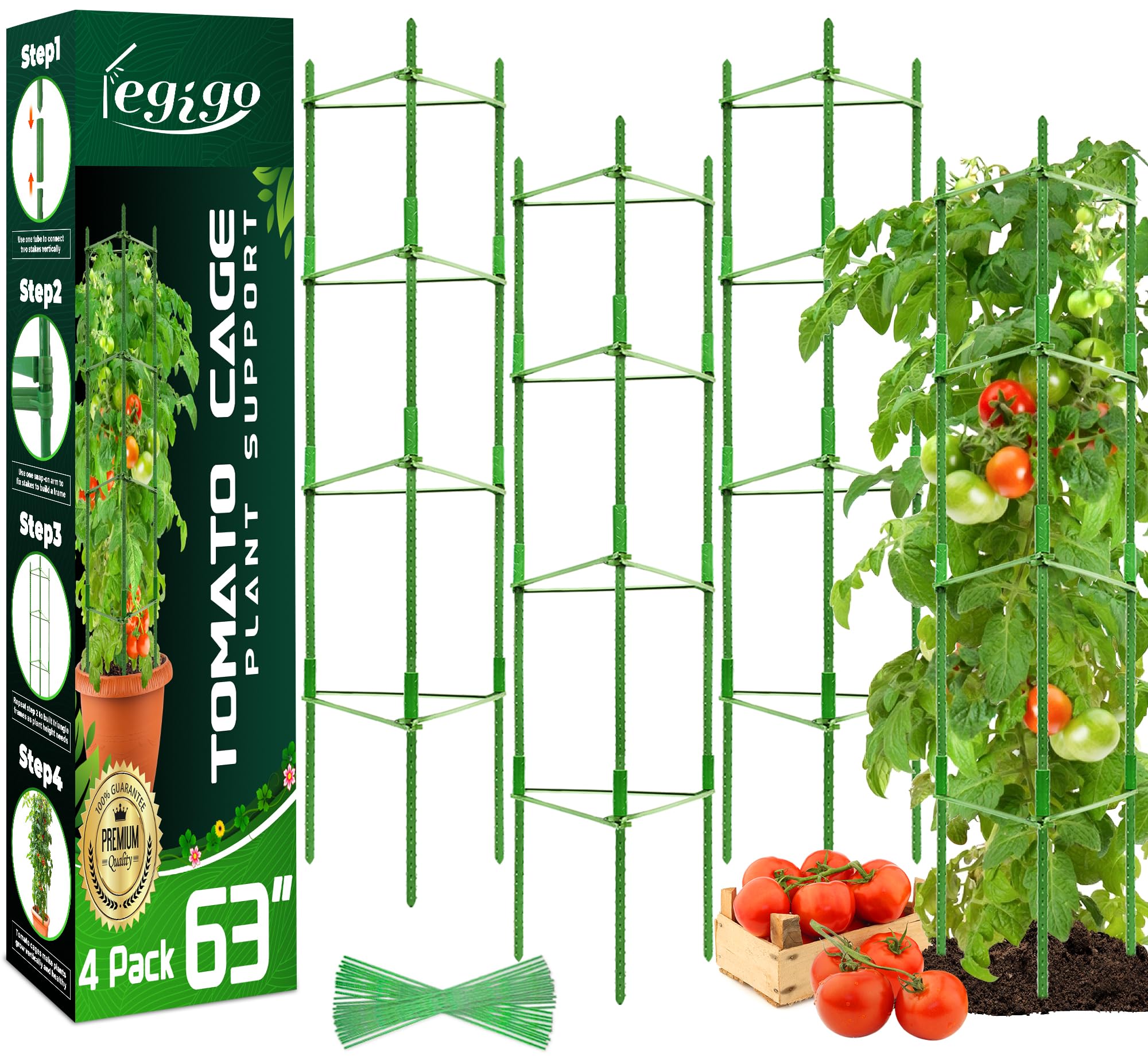 Legigo etiqueta y bridas 100 unidades para sujetar plantas sin dañarlas