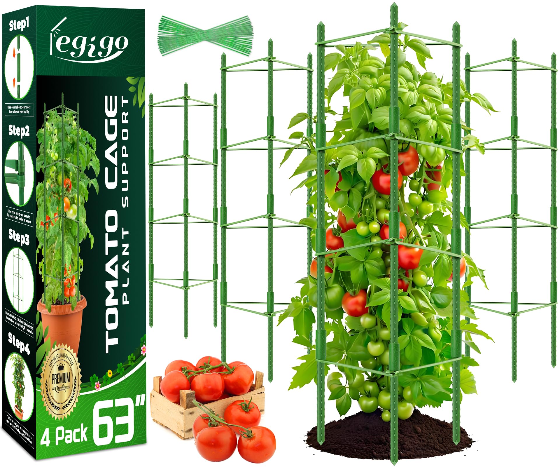 Legigo jaula frontal pack 4 mostrando soporte estable y altura ajustable