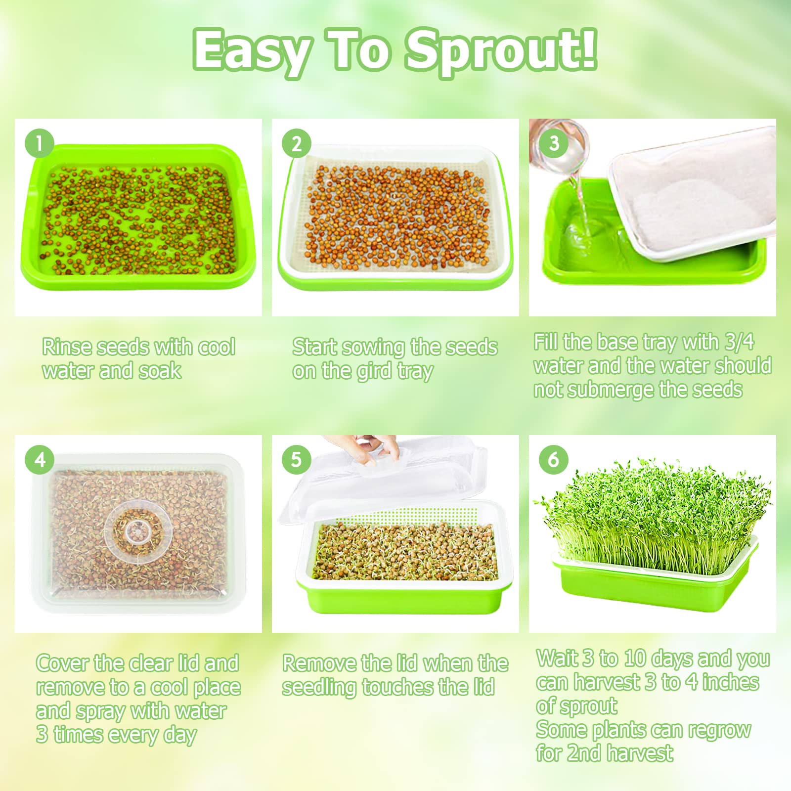 Legigo microgreens listos para cosechar frescura inmediata en casa