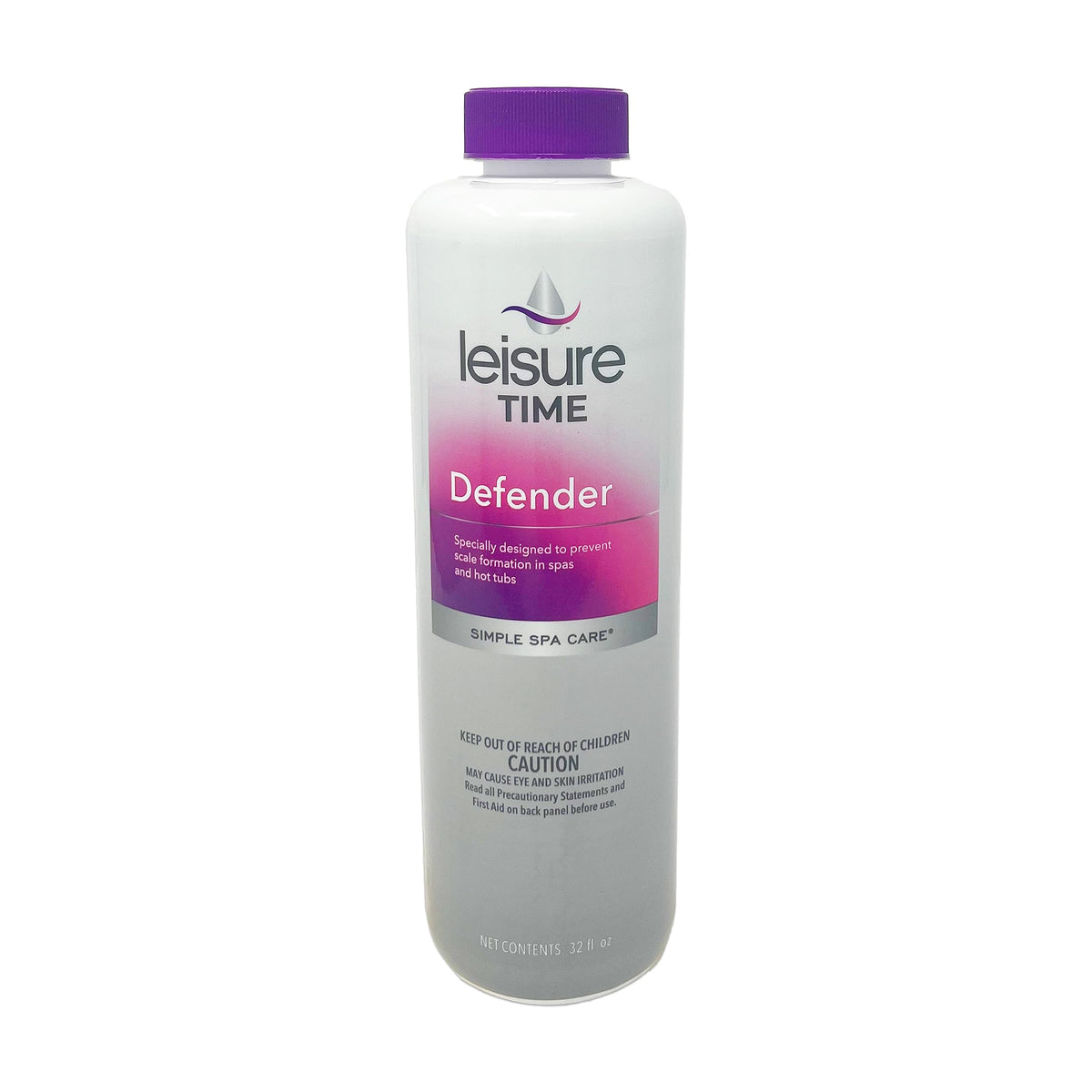 LEISURE TIME envase frontal del defensor contra sarro mostrando diseño y uso