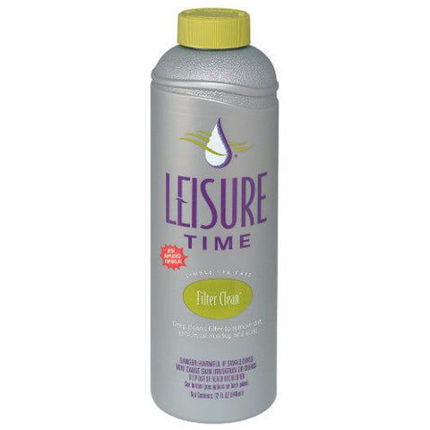 LEISURE TIME envase frontal mostrando etiqueta y beneficio de limpieza profunda