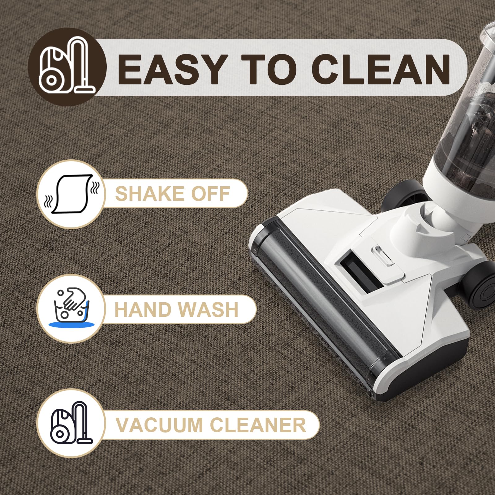 LEKEEPGO felpudo en cocina estilo realista que mantiene el piso más limpio