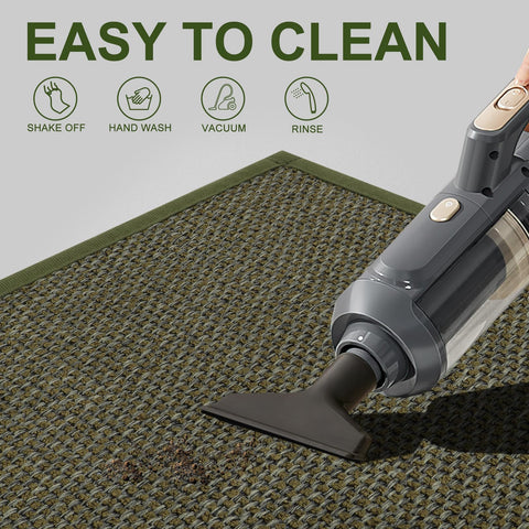 LEKEEPGO felpudo en cocina oliva aportando limpieza y estilo