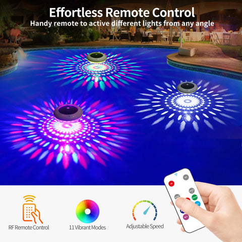 LENONE efecto rotación de colores RGB mostrando los patrones dinámicos disponibles