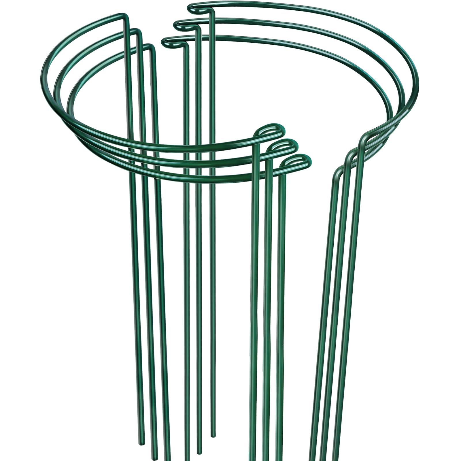 LEOBRO paquete frontal con seis soportes verdes, resistente y visible