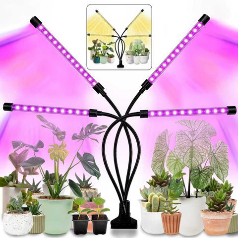 LEOTER lámpara frontal mostrando 80 LEDs y diseño compacto para cultivos interiores
