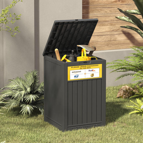 LHBGO caja junto a persona para comparar tamaño práctico
