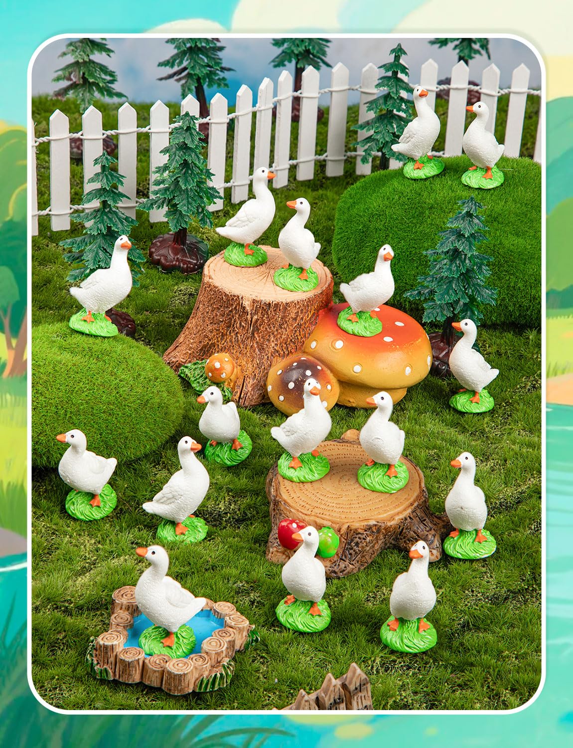 LHSYFBZ figura en diorama microjardín mejora narración visual