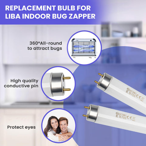 LiBa comparación de tamaño para ajuste en zapper de 20W