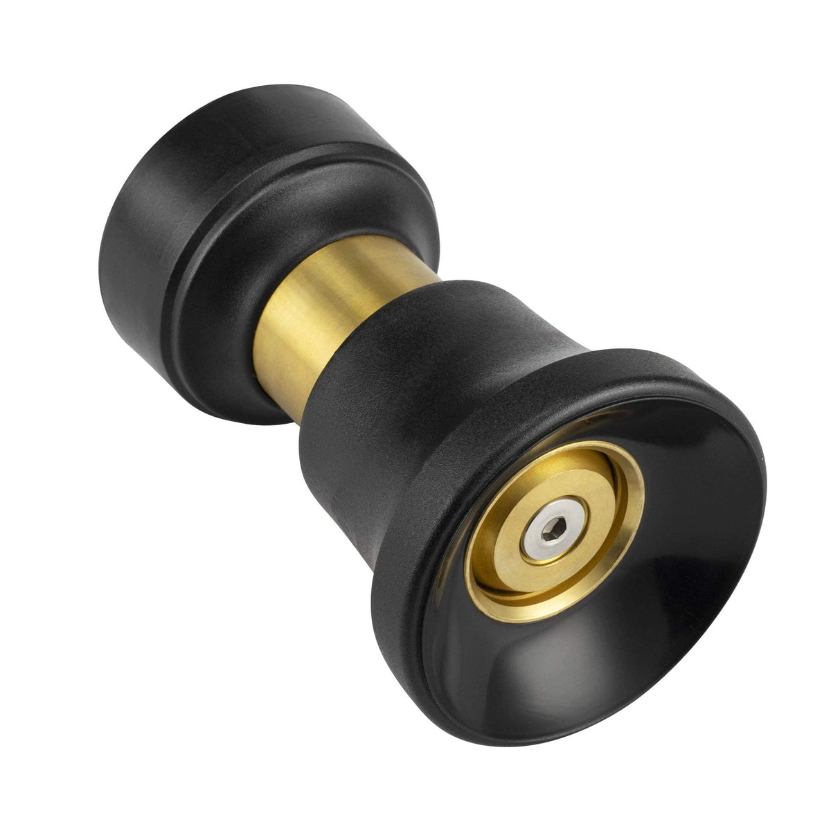 Lichamp boquilla de manguera vista frontal con diseño robusto y agarre cómodo