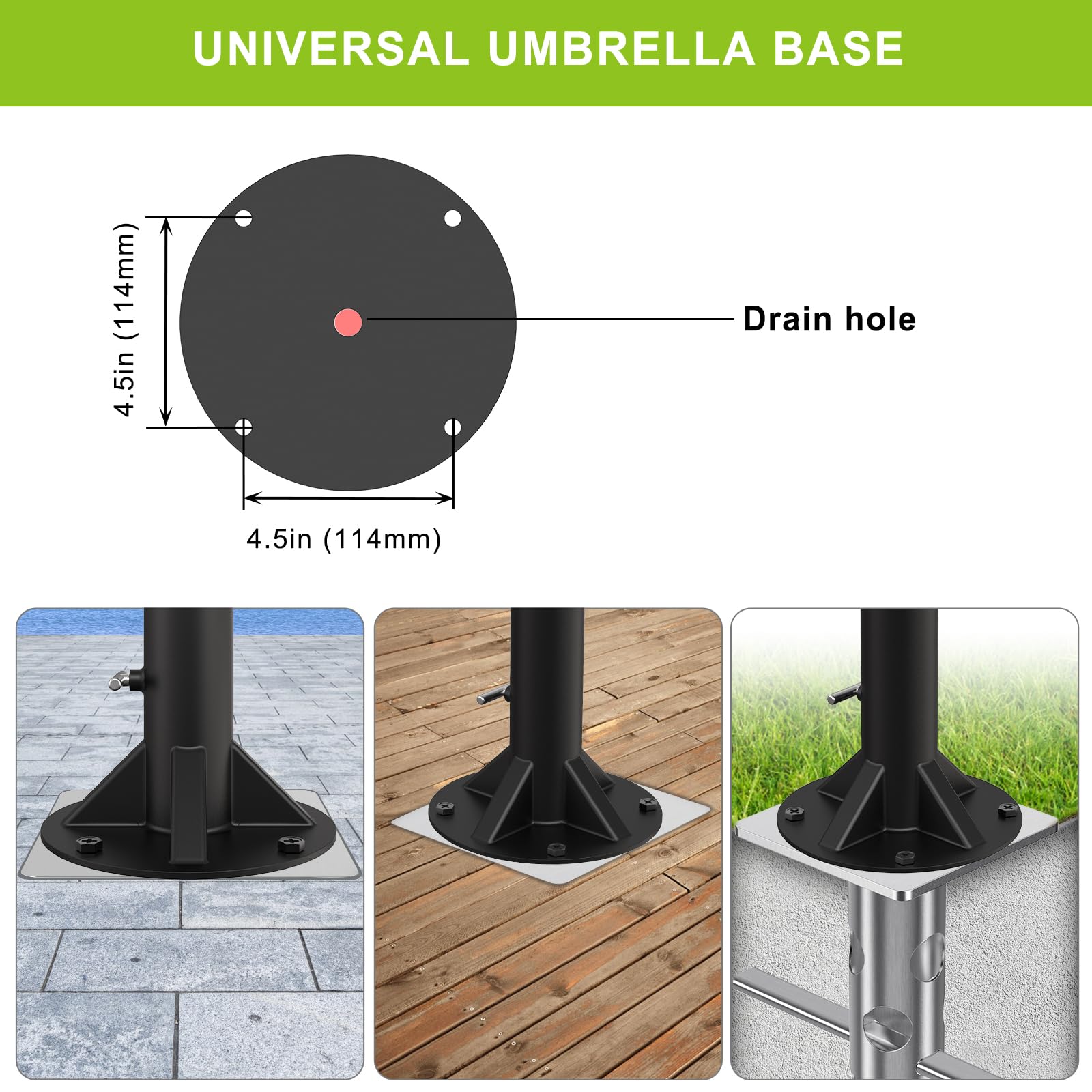 Lifeswell comparación de tamaño con poste para visualizar compatibilidad