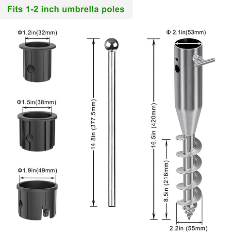 Lifeswell primer plano de la espiral soldada, agarre reforzado en arena
