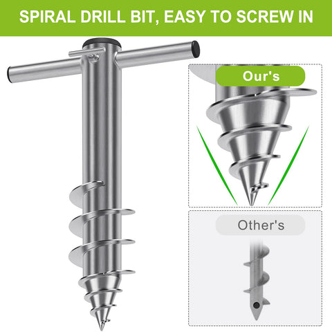 Lifeswell tornillos de acero inoxidable que fijan postes sin herramientas