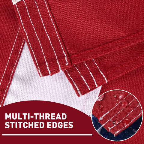 Close-up estrellas bordadas Lifraon que ofrecen acabado premium y durabilidad