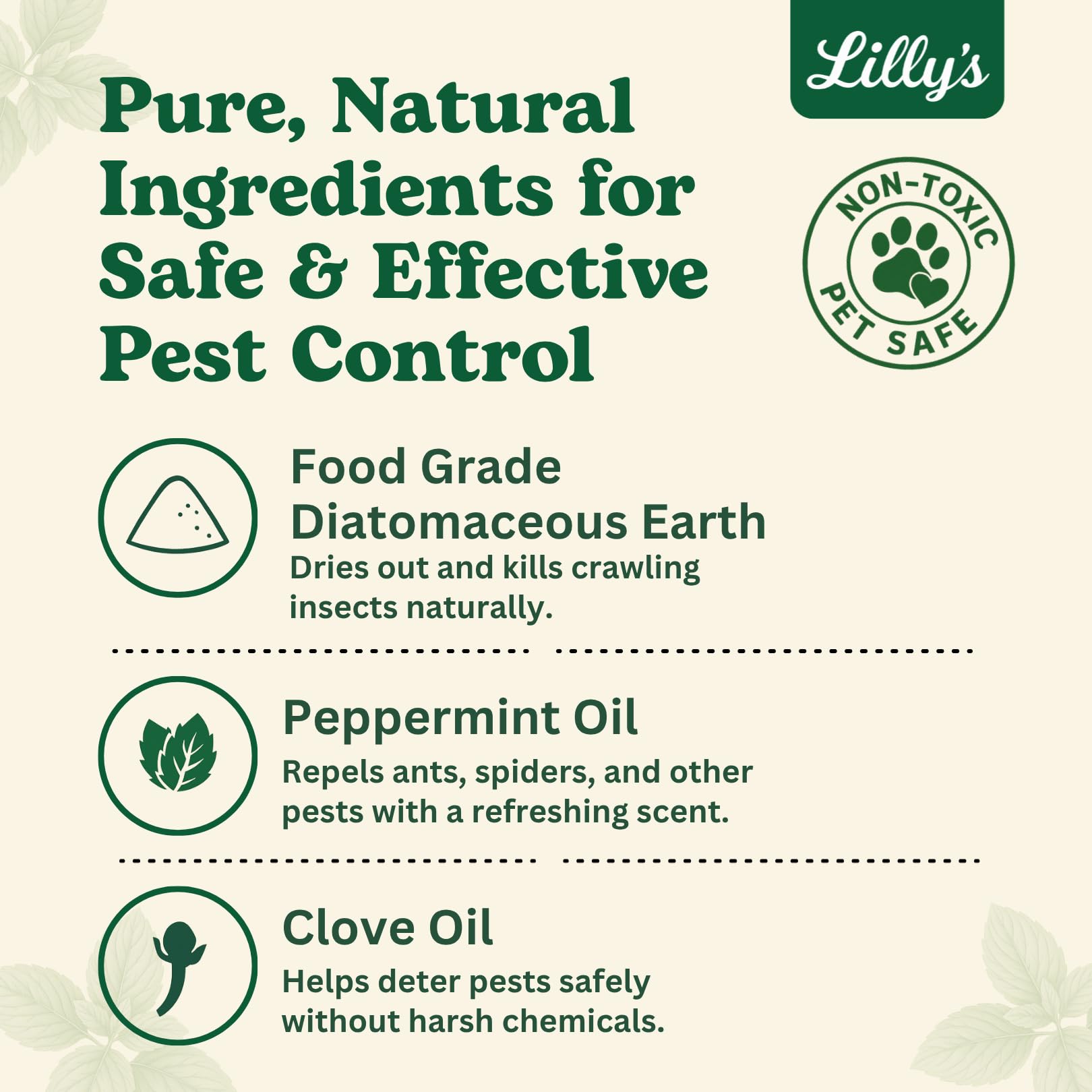 Lilly's Naturals botella 12 fl oz comparada para ver tamaño práctico