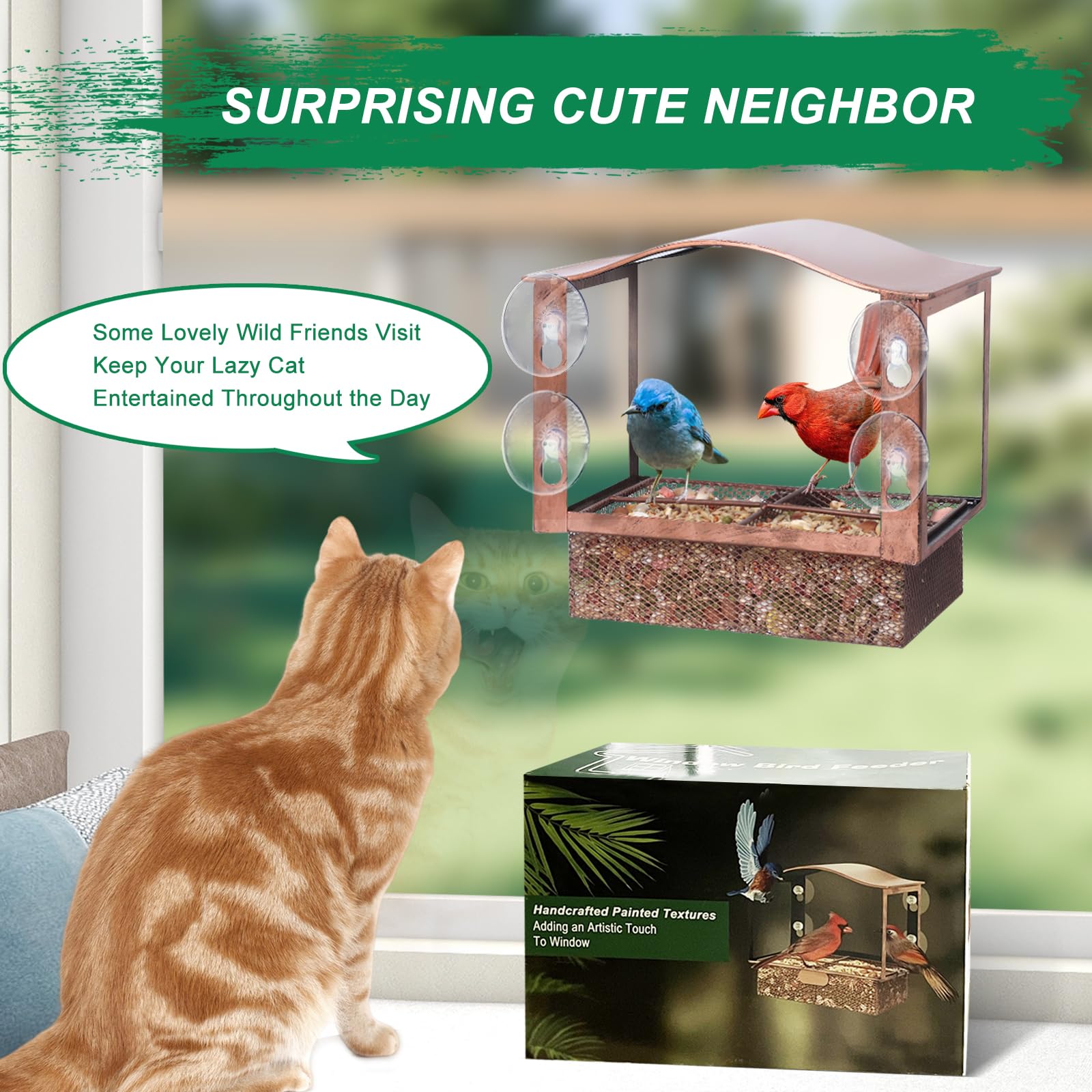 Lilyang comedero embalaje listo para regalo, ideal para amantes naturaleza