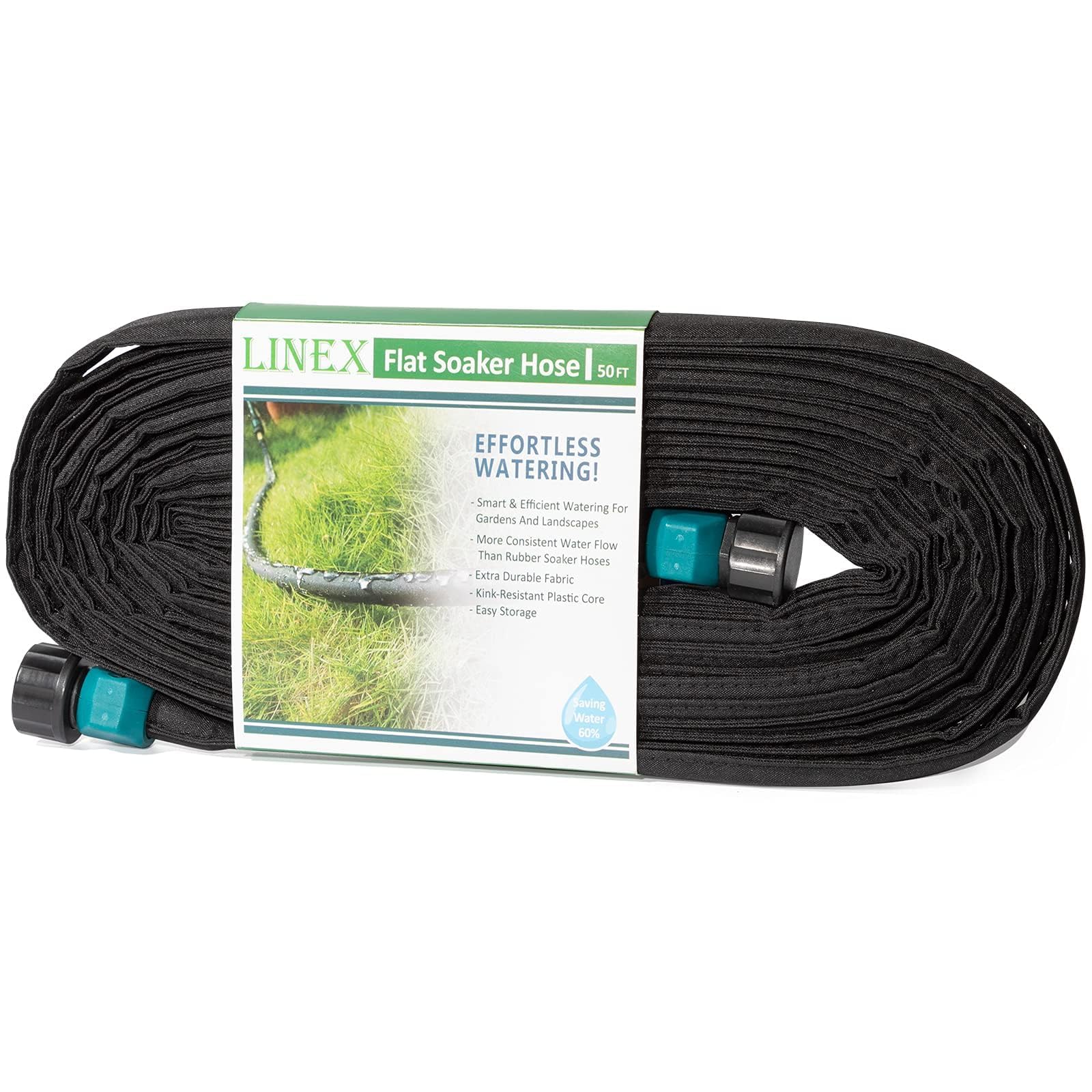 LINEX empaque frontal mostrando medidas y beneficio ahorro de agua