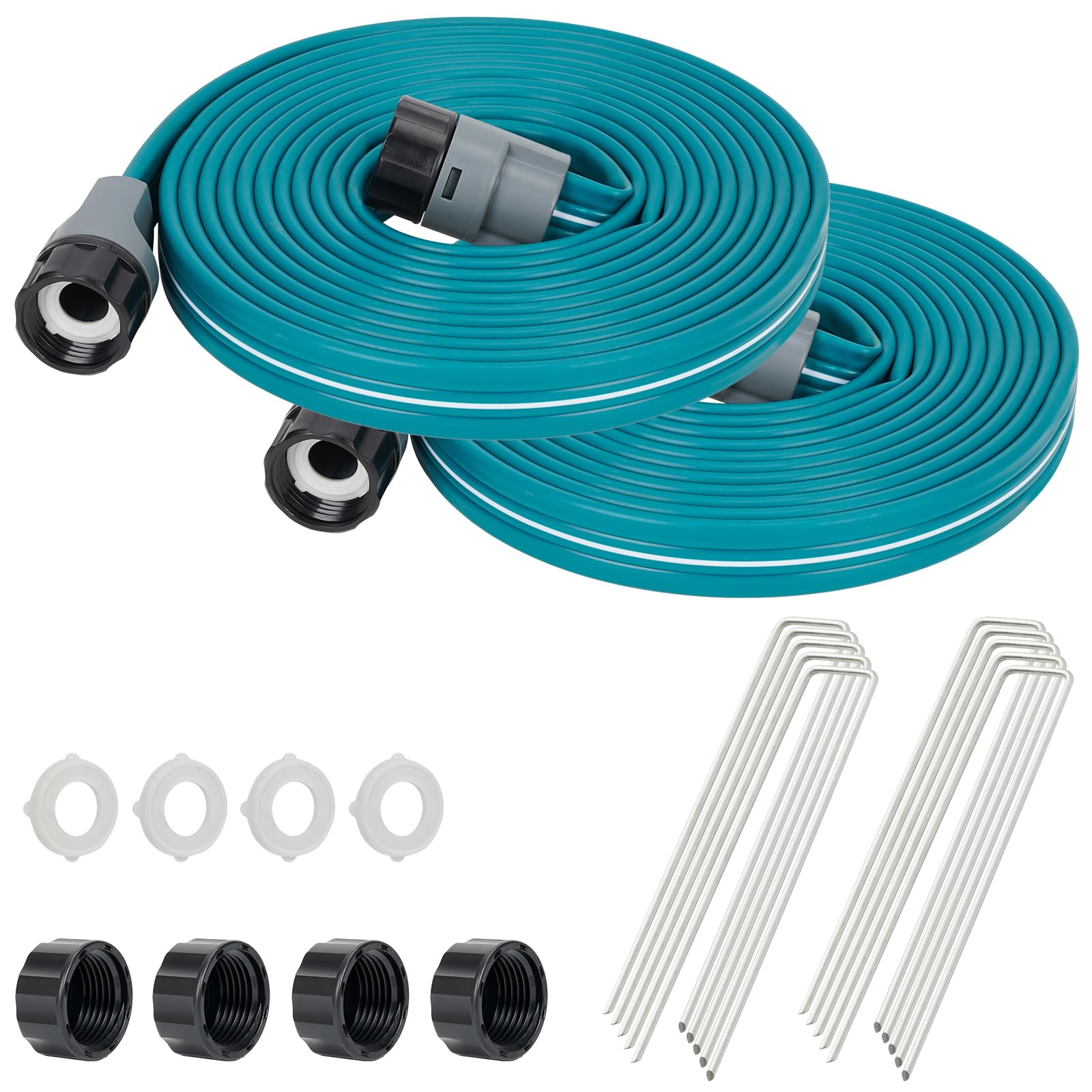 LINEX empaque frontal mostrando manguera y beneficios de riego