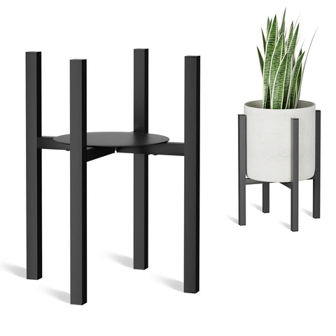 Linpla soporte frontal mostrando forma estable y diseño mid century