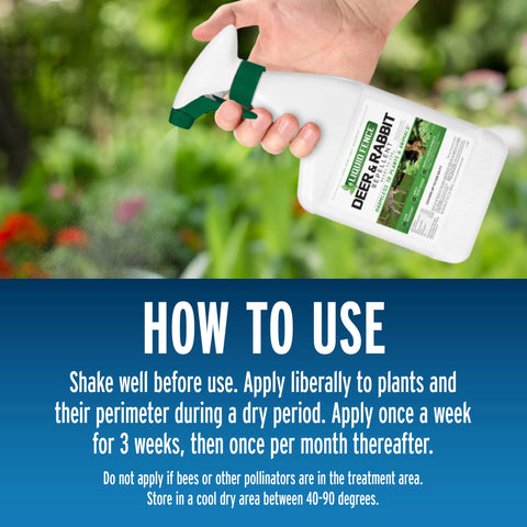 Liquid Fence etiqueta con instrucciones claras para uso seguro