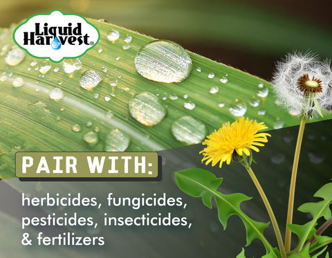 Liquid Harvest gotas en hoja reducidas por surfactante, menor escurrimiento