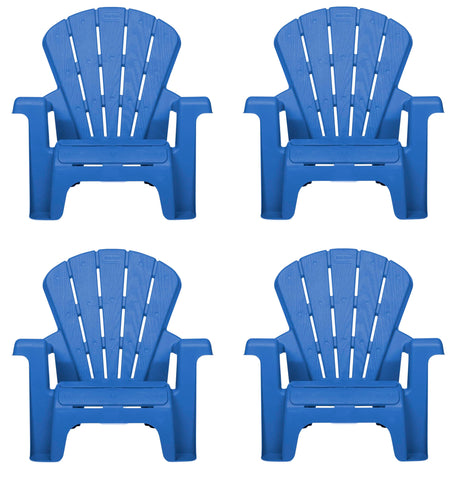 Little Tikes silla frontal azul mostrando diseño moderno y comodidad