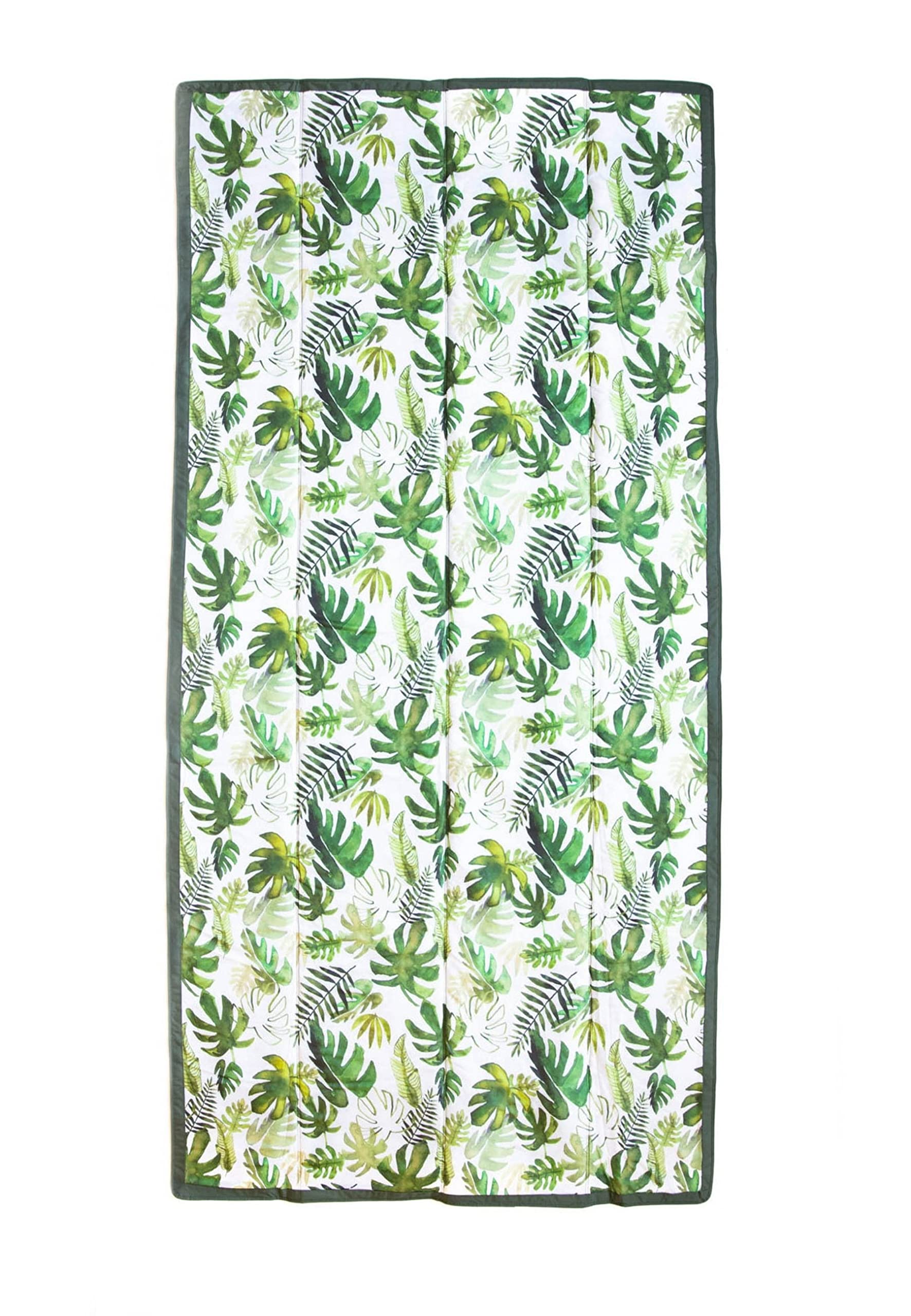 Little Unicorn vista frontal de la manta XL Tropical Leaf, gran cobertura