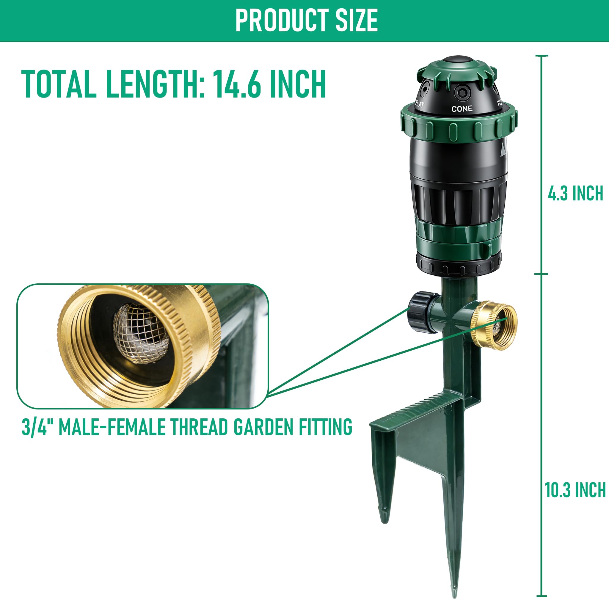 LIULO TOOL collar rotatorio permite cambiar modos y ajustar cobertura fácilmente