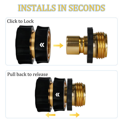 LIULO TOOL conector unido a manguera facilitando intercambio rápido