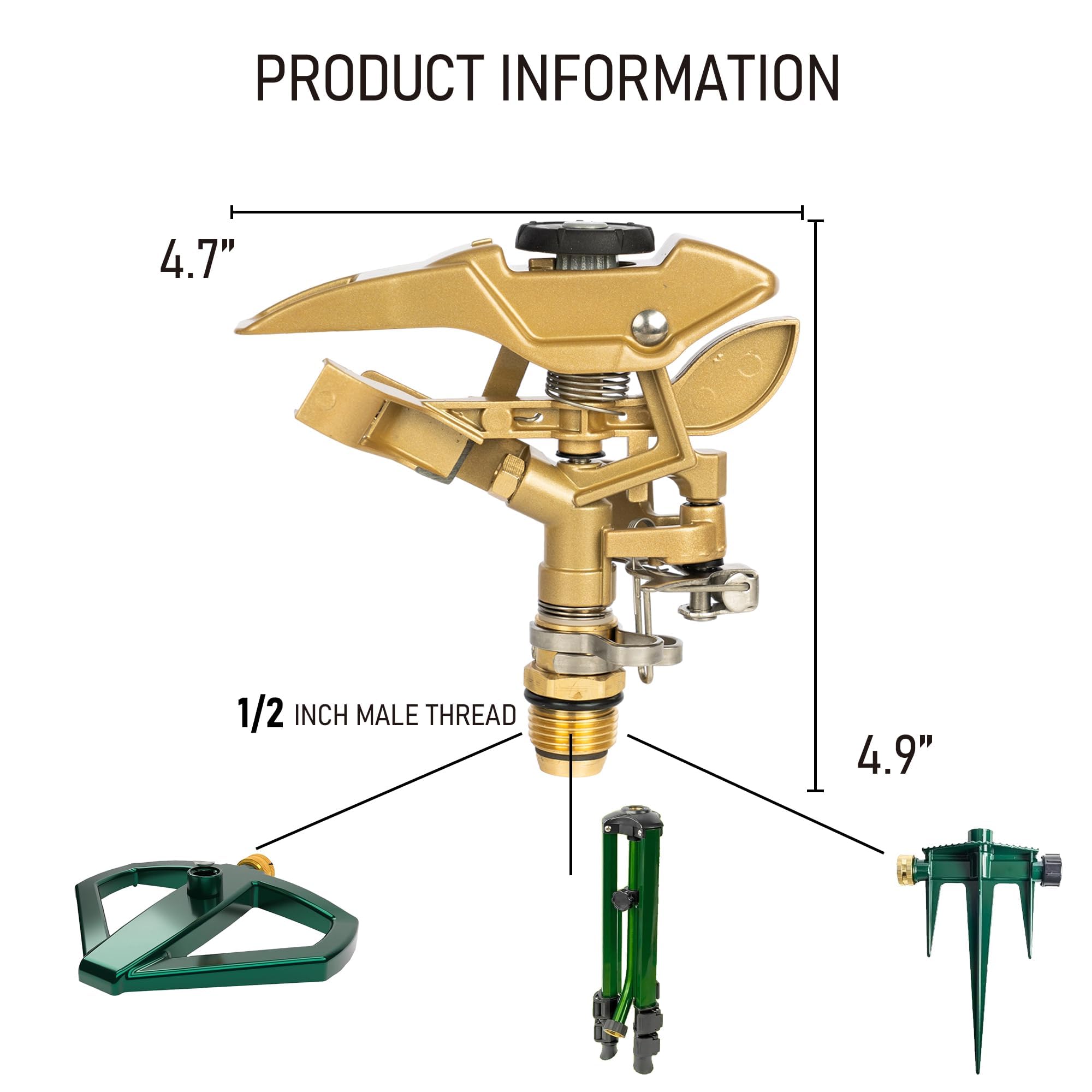 LIULO TOOL aspersor en patio en verano como enfriador exterior