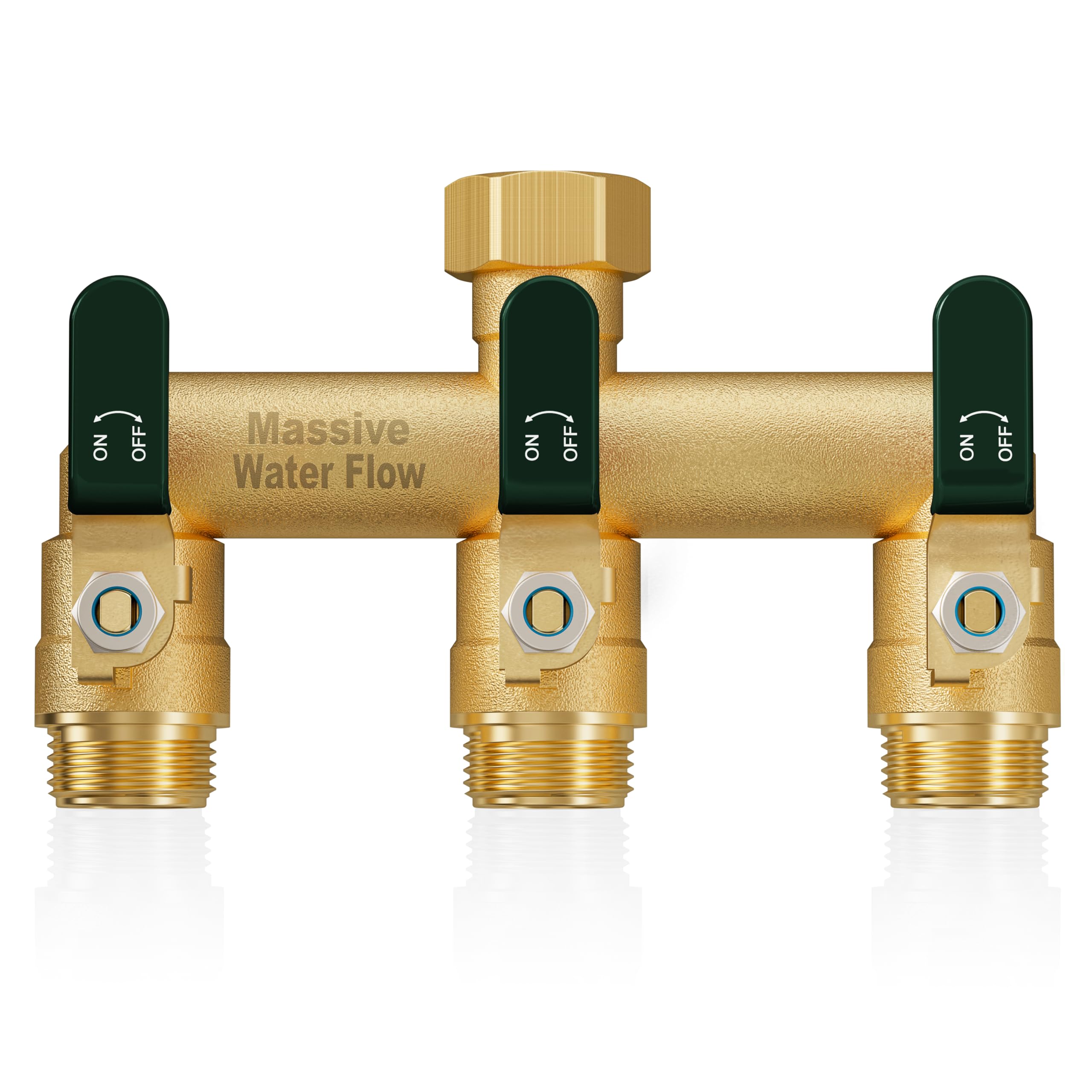 LNEZCDB distribuidor frontal mostrando tres salidas y cuerpo robusto para multitarea