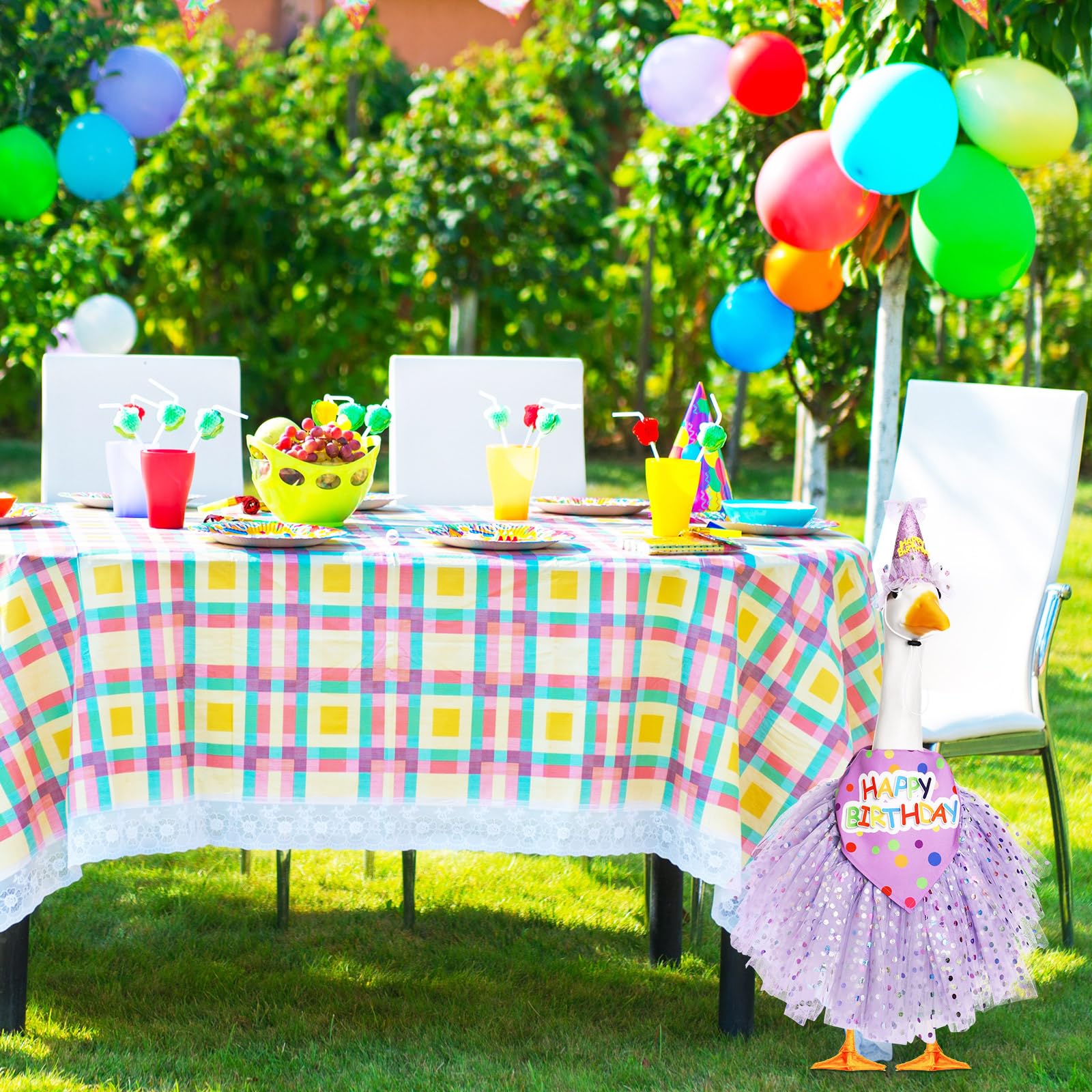 Locmeo en uso durante celebración familiar añade color y decoración exterior