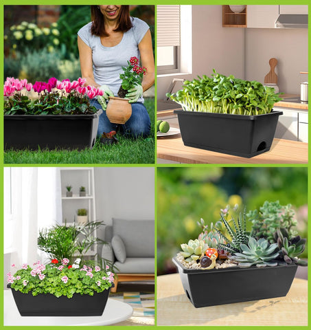 LOCONHA conjunto de jardineras en balcón creando un huerto urbano organizado
