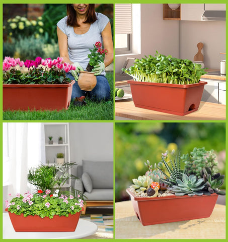 LOCONHA conjunto empaquetado de 7 jardineras listo para uso y montaje rápido