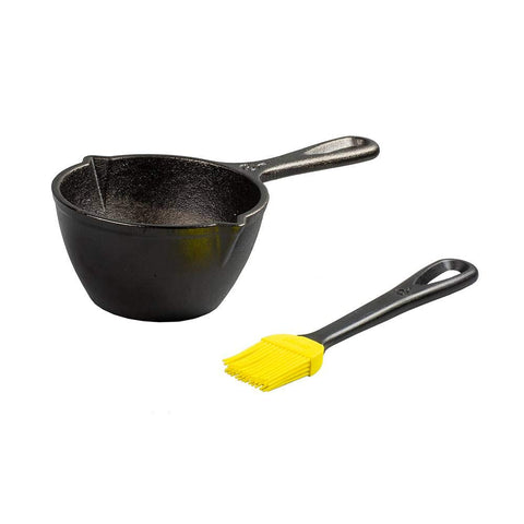 Lodge Dutch Oven frontal Caribbean Blue mostrando diseño y tamaño